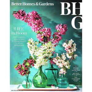 Better Homes and Gardens April 2025 Magazine Featuring Spring Floral